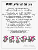 B SALON Letter T2018