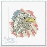 T1947 Sketch Patriotic Eagle
