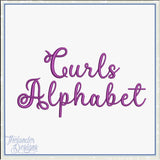 T1949 Curls Alphabet ONE INCH