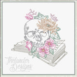 T1975 Gothic Skull Sketch