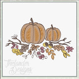 T1982 Autumn Spray Sketch