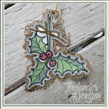 T1988 Sketch Holly Ornament