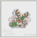 T1998 Sketch Reindeer Hair Holder