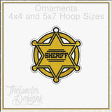 T2008 Sheriff Badge Ornament
