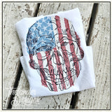 T2063 Patriotic Skull Sketch