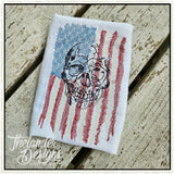 T2064 Skull Flag Sketch