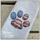 T2066 Patriotic Cat Paw Sketch