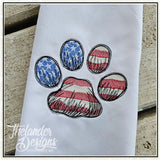 T2066 Patriotic Cat Paw Sketch