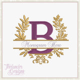 B Garland Frame Letter T1875