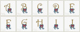 5 Inch Ribbon Letter Alphabet T1886