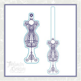 T1204 Dress Form Pull Tab Key Fob