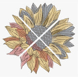 T1695 Four Panel Patriotic Sunflower