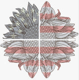 T1695 Four Panel Patriotic Sunflower