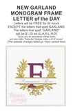 F Garland Frame Letter T1875