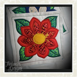 T1445 Flower Applique Quilt Blocks