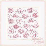 T1764 Flower Stipple Block Bundle