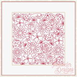 T1764 Flower Stipple Block Bundle
