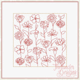 T1764 Flower Stipple Block Bundle