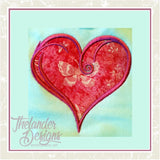 GG1077 Swirly Heart Applique