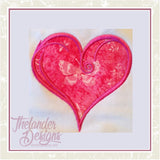 GG1077 Swirly Heart Applique