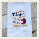 GG1269 Wine Makes Me Awesome
