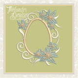 GG1346 Swirly Flower Frame