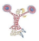 GG1974 Cheerleader Word Art