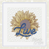T1624 LIVE Sunflower Quilt Block