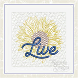 T1624 LIVE Sunflower Quilt Block