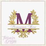 M Garland Frame Letter T1875