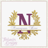 N Garland Frame Letter T1875
