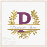 P Garland Frame Letter T1875