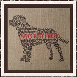 T1022 Man's Best Friend Word Art
