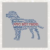 T1022 Man's Best Friend Word Art