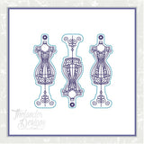 T1204 Dress Form Pull Tab Key Fob