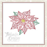 T1222 Bean Stitch Poinsettia