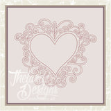 T1260 Bean Stitch Heart