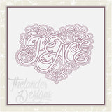 T1303 Peace Heart