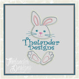 T1329 Bunny Monogram Frame:
