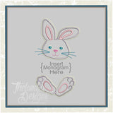 T1329 Bunny Monogram Frame: