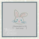 T1329 Bunny Monogram Frame:
