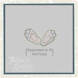 T1329 Bunny Monogram Frame: