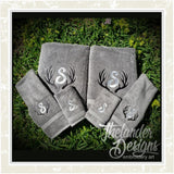 T1352 Antler Monogram Frame Set