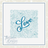 T1391 Love Quilt Block