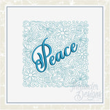 T1395 Peace Quilt Block