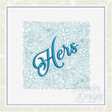 T1420 His Hers Quilt Block