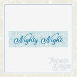 T1433 Nighty Night Pillow Case Border