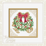 T1477 Wreath Mug Rug