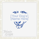 T1534 Dog Monogram frame