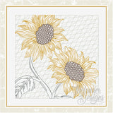 T1629 Sunflower Duo Quilt Blocks